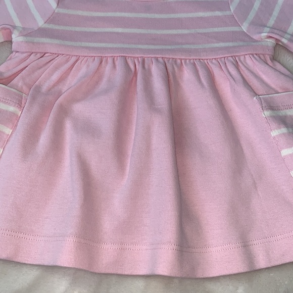 Hanna Andersson 50 Pink & White Dress 0-3M EUC - Picture 4 of 11